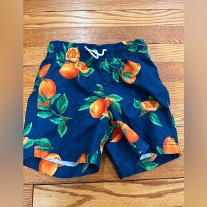 Old Navy Boys Oranges Bathing Suit Size 6/7 Like New
